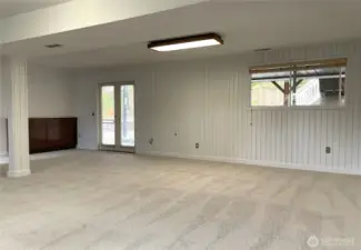 Large Bonus Space in Daylight Basement, new carpeting