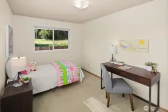 Upstairs back corner Bedroom
