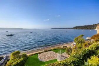 View from the bedroom level.