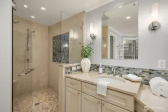 Second bathroom for the bedroom level.