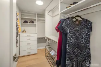 Double closet in the primary