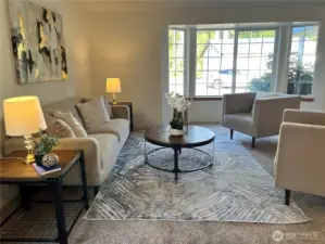 Nice size sitting area