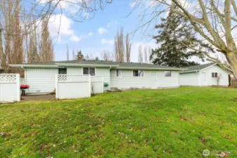 Back patio for grilling.