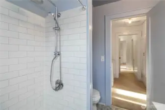 Upstairs Bathroom- Walk In Shower