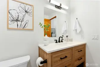 Hall bath - newly renovated!