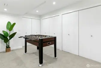 Utilities, Washer and Dryer and Lots of storage can be found behind these doors.