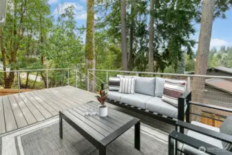 This tree house view is a sigh to behold!