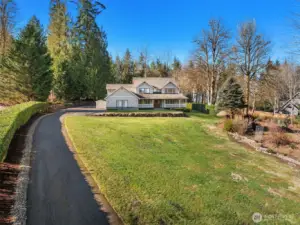 Beautiful setting on 2.44 acres with mountain view.