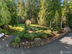 Beautiful landscaping.