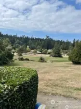 view from living dining rm