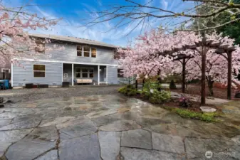 Your own private oasis in this sizeable, fenced backyard surrounded by nature offering privacy and year round outdoor enjoyment