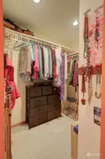 It also holds a larger walk in closet.