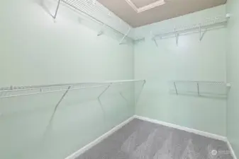 Every bedroom has a walk-in closet.