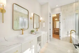 Primary bathroom.