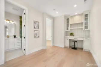 Upstairs foyer with reading or nook.