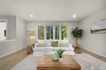 From the living room, head through the sliding glass door to get some fresh air!