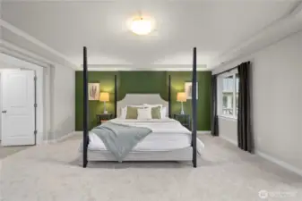 Grand primary suite is spacious and a true sanctuary!
