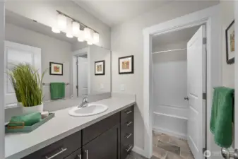 Shared full bathroom located on the upper level!