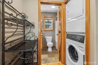 Walkway into main floor bathroom