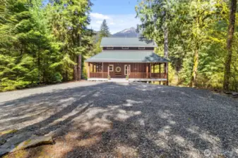 Take a look at the extra large driveway as you drive up