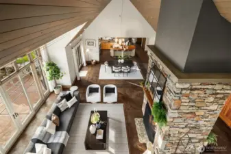 View from music loft off 4th bedroom/office