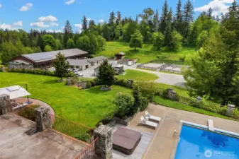 One view from the 2nd floor balcony off the guest rooms