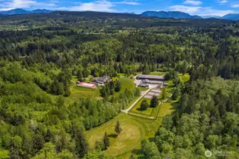 Grand Prix field in foreground