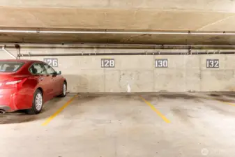 Assigned parking in secure garage