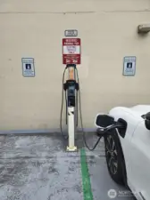 Electric car charger available for residents