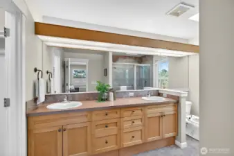 Vanity with double sinks