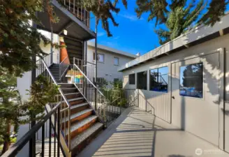 Unit 4 is located at road level, flat drive into carport and zero steps from carport to unit