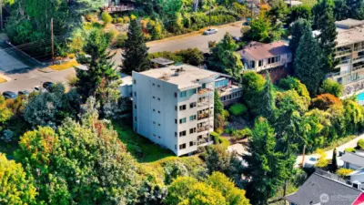 Unit is located on the 4th floor, which is at road level and there is 0 step entry from the carport to the unit!