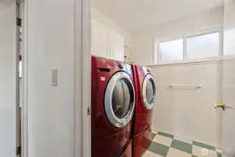 Laundry room.