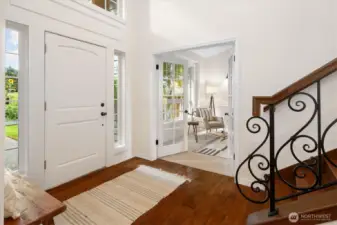 Enter to a grand lobby
