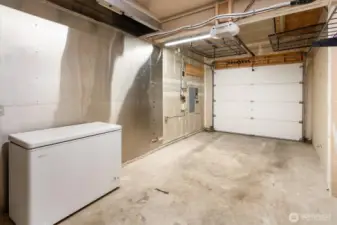 Garage with electric car charger