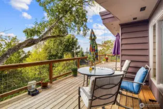 Beautiful views from the back deck