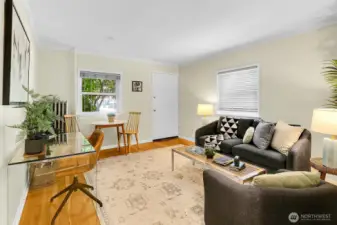 Welcome to your sun-filled living area.