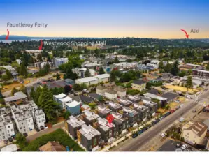 This is an amazing location within minutes to downtown Seattle, the Fauntleroy Ferry, Alki Beach, SeaTac, and Westwood Village shopping mall.