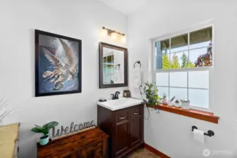 Main level half bath