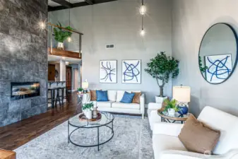 Open floor plan for just you or a gathering of friends.