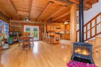 All open space with laminate floors