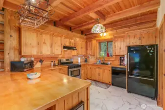 Beautiful wood work everywhere