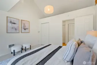 All new carpets in all of the bedrooms. Also- there is a large utility area and laundry room with a door to the outside. Close up that door and add a 2nd bathroom?