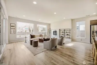 Light & Window Wrapped Living Room