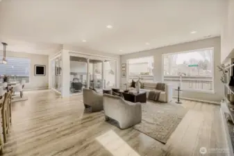 Light & Window Wrapped Living Room