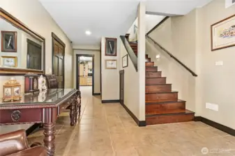 Stairs to upstairs living area