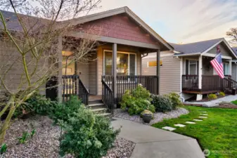 Lakeview home with mountain backdrop and spacious three-car garage
