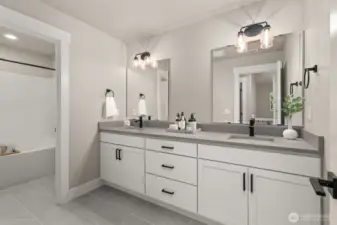 Photos of a previously built home with similar finishes that are virtually staged. Builder reserves the right to make changes to plans & specifications without notice. Features vary by plan. Buyer to verify square footage.