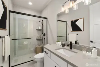 Photos of a previously built home with similar finishes that are virtually staged. Builder reserves the right to make changes to plans & specifications without notice. Features vary by plan. Buyer to verify square footage.