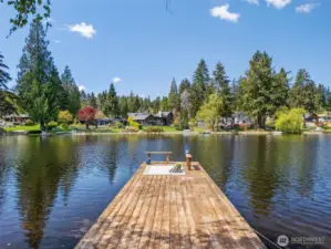 Floating Dock for Fishing, Kayaking, Rowing, Swimming - Fun All Summer or Fall to Enjoy the colors!